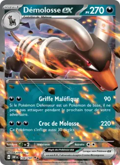 Démolosse-ex — carte 134 de l’extension Flammes Obsidiennes