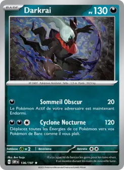 Darkrai — carte 136 de l’extension Flammes Obsidiennes