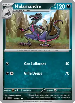Malamandre — carte 140 de l’extension Flammes Obsidiennes