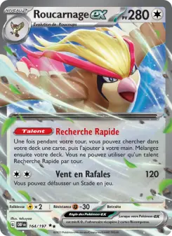 Roucarnage-ex — carte 164 de l’extension Flammes Obsidiennes