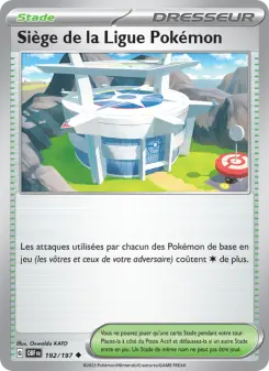 Siège de la Ligue Pokémon — carte 192 de l’extension Flammes Obsidiennes