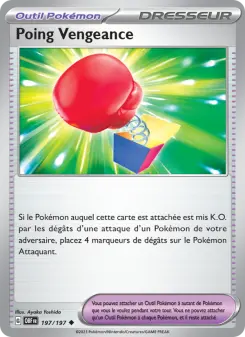 Poing Vengeance — carte 197 de l’extension Flammes Obsidiennes