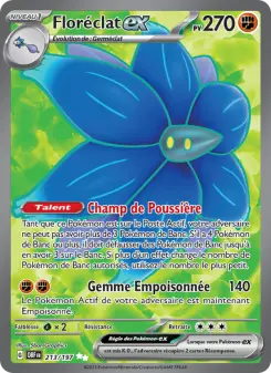 Floréclat-ex — carte 213 de l’extension Flammes Obsidiennes
