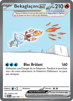 Bekaglaçon-ex — carte 222 de l’extension Flammes Obsidiennes