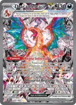 Dracaufeu-ex — carte 223 de l’extension Flammes Obsidiennes