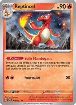 Reptincel — carte 008 de l’extension Destinées de Paldea
