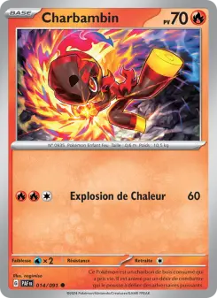 Charbambin — carte 014 de l’extension Destinées de Paldea