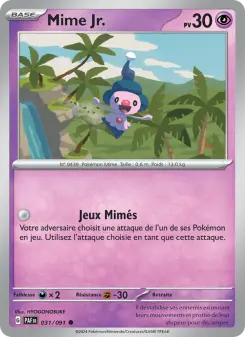 Mime Jr. — carte 031 de l’extension Destinées de Paldea