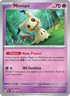 Mimiqui — carte 037 de l’extension Destinées de Paldea