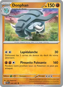 Donphan — carte 049 de l’extension Destinées de Paldea