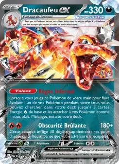 Dracaufeu-ex — carte 054 de l’extension Destinées de Paldea