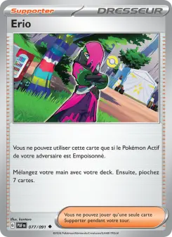 Erio — carte 077 de l’extension Destinées de Paldea