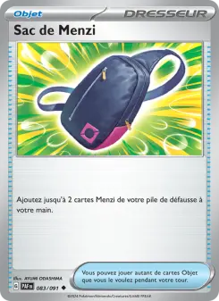 Sac de Menzi — carte 083 de l’extension Destinées de Paldea