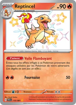 Reptincel — carte 110 de l’extension Destinées de Paldea