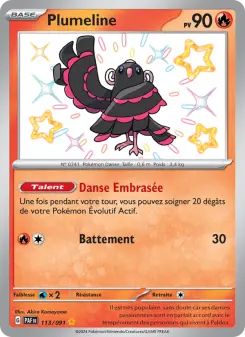 Plumeline — carte 113 de l’extension Destinées de Paldea
