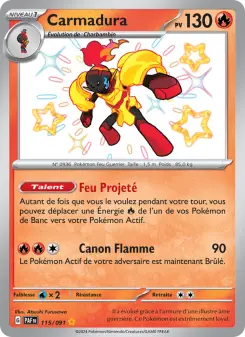 Carmadura — carte 115 de l’extension Destinées de Paldea