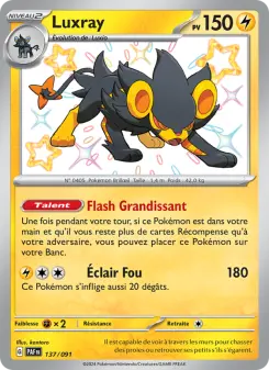 Luxray — carte 137 de l’extension Destinées de Paldea