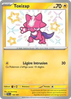 Toxizap — carte 140 de l’extension Destinées de Paldea