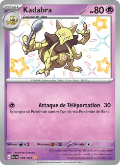 Kadabra — carte 149 de l’extension Destinées de Paldea