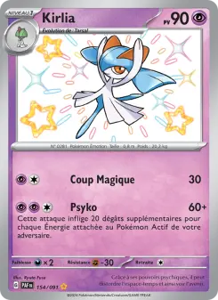 Kirlia — carte 154 de l’extension Destinées de Paldea