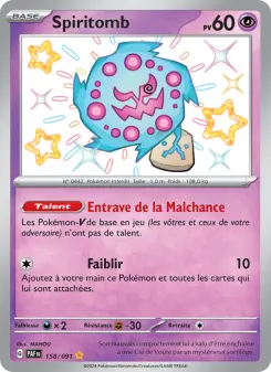 Spiritomb — carte 158 de l’extension Destinées de Paldea