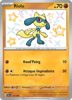 Riolu — carte 173 de l’extension Destinées de Paldea