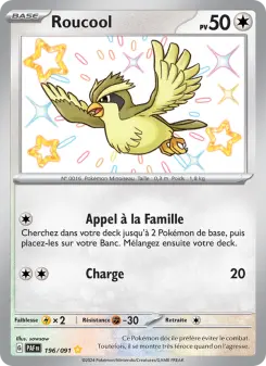 Roucool — carte 196 de l’extension Destinées de Paldea