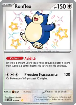 Ronflex — carte 202 de l’extension Destinées de Paldea