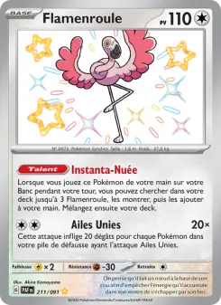 Flamenroule — carte 211 de l’extension Destinées de Paldea