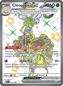 Cléopsytra-ex — carte 214 de l’extension Destinées de Paldea
