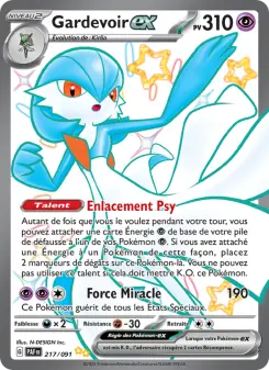 Gardevoir-ex — carte 217 de l’extension Destinées de Paldea