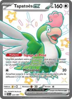 Tapatoès-ex — carte 223 de l’extension Destinées de Paldea