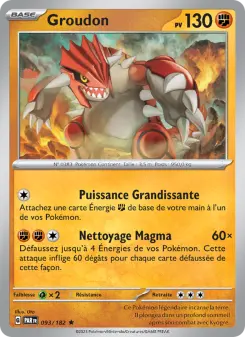 Groudon — carte 093 de l’extension Faille Paradoxe