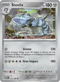 Steelix — carte 125 de l’extension Faille Paradoxe