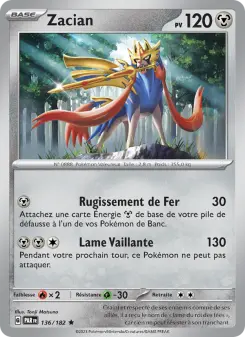 Zacian — carte 136 de l’extension Faille Paradoxe