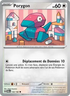Porygon — carte 142 de l’extension Faille Paradoxe