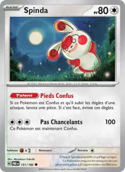 Spinda — carte 151 de l’extension Faille Paradoxe