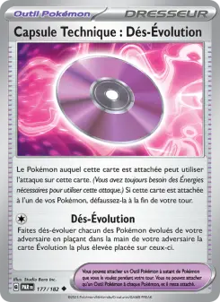 Capsule Technique : Dés-Évolution — carte 177 de l’extension Faille Paradoxe