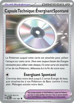 Capsule Technique : Énergisant Spontané — carte 179 de l’extension Faille Paradoxe