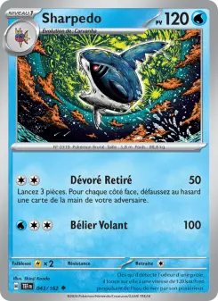 Sharpedo — carte 043 de l’extension Forces Temporelles