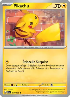 Pikachu — carte 051 de l’extension Forces Temporelles