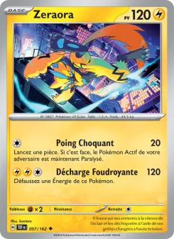 Zeraora — carte 057 de l’extension Forces Temporelles