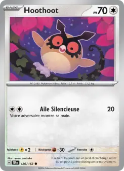 Hoothoot — carte 126 de l’extension Forces Temporelles