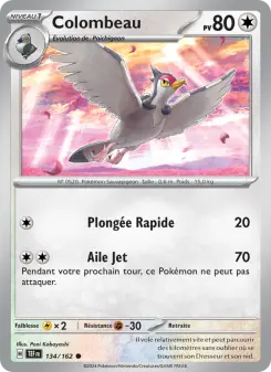 Colombeau — carte 134 de l’extension Forces Temporelles
