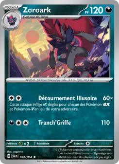 Zoroark — carte 032 de l’extension Fable Nébuleuse