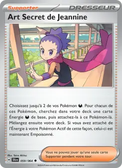 Art Secret de Jeannine — carte 059 de l’extension Fable Nébuleuse
