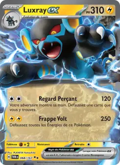 Luxray-ex — carte 068 de l’extension Mascarade Crépusculaire