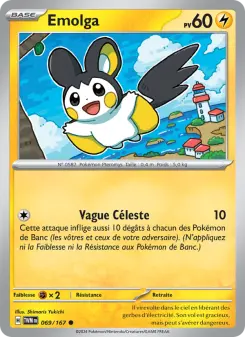Emolga — carte 069 de l’extension Mascarade Crépusculaire