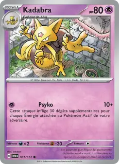 Kadabra — carte 081 de l’extension Mascarade Crépusculaire