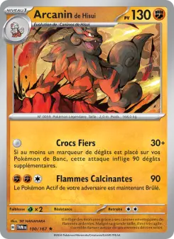 Arcanin de Hisui — carte 100 de l’extension Mascarade Crépusculaire